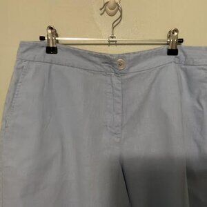 Pale Bue Linen Shorts